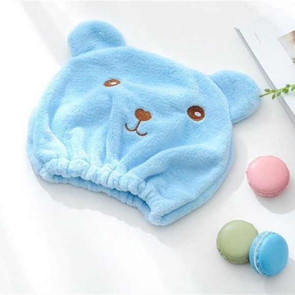NWT! Bundle Microfiber Teddy Bear Shower Caps - Picture 3 of 6